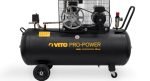 Compresseur d’air 200 L 3000 W 10 bars à courroie sur roues