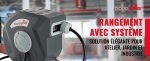 Enrouleur de tuyau à air comprimé 10 m + 1 m 8×12 mm 1/4 BSPT pression max 24 bar