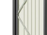 Abri de jardin métal 155 x 87 x 180 cm porte verrouillable