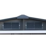 Abri de jardin en métal 9,16 m2 portes coulissantes ventilation