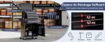 Servante d’atelier métal 5 tiroirs 2 étagères verrouillable