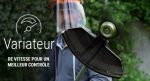 Débroussailleuse sans fil 40 V tête interchangeable largeur de coupe 38 cm lame 25 cm moteur brushless 7000 tr/min