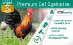 Filet pour volailles non électrifiable 50 m hauteur 112 cm 16 piquets vert