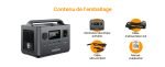 Station d’énergie solaire 400 W 256 Wh avec sortie CA