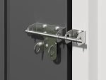 Abri de jardin métal 155 x 87 x 180 cm porte verrouillable