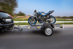 Remorque moto UNITRAILER MOTO 1 rail acier 2200×1303 mm PTAC 300–750 kg