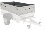 Remorque légère 200×125 UNITRAILER GARDEN 201 KIPP côtés BIS capot aluminium PTAC 750 kg