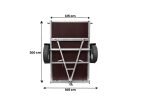 Remorque basculante 1 essieu UNITRAILER Garden Trailer 201 Kipp 200×125 cm 750 kg