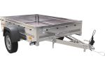 Remorque basculante 1 essieu UNITRAILER Garden Trailer 201 Kipp 200×125 cm 750 kg