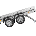 Remorque double essieu basculante UNITRAILER Garden Trailer 265/2 KIPP 264×150 cm 750 kg