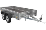 Remorque à deux essieux UNITRAILER Garden Trailer 264/2 Kipp 264×125 basculante 750 kg non freinée