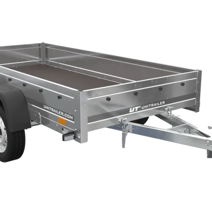 Remorque à deux essieux UNITRAILER Garden Trailer 264/2 Kipp 264×125 basculante 750 kg non freinée