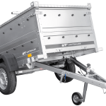 Remorque UNITRAILER Garden Trailer 200 Kipp avec capot 200×106 cm PTAC 750 kg
