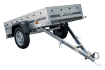 Remorque UNITRAILER Garden Trailer 200 Kipp avec capot 200×106 cm PTAC 750 kg