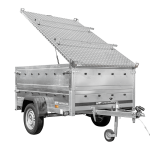 Remorque légère 200×125 UNITRAILER GARDEN 201 KIPP côtés BIS capot aluminium PTAC 750 kg
