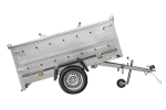 Remorque légère 200×125 UNITRAILER GARDEN 201 KIPP côtés BIS capot aluminium PTAC 750 kg