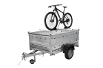 Remorque légère 200×125 UNITRAILER GARDEN 201 KIPP côtés BIS capot aluminium PTAC 750 kg