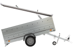 UNITRAILER Garden Trailer 264 KIPP 264×125 cm basculante avec ridelles BIS et couvercle aluminium