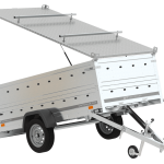UNITRAILER Garden Trailer 264 KIPP 264×125 cm basculante avec ridelles BIS et couvercle aluminium