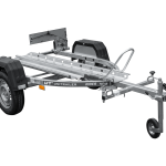 Remorque moto UNITRAILER RIDER 1 2256×1110 mm, PTAC 350–450 kg, rail acier, non freinée