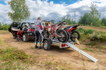 Remorque moto basculante UNITRAILER Moto 3 – PTAC 750 kg – 3 rails – 220 x 155,2 cm
