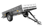 Remorque un essieu 230×125 UNITRAILER GARDEN 230 KIPP côtés BIS capot aluminium PTAC 750 kg