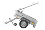 Remorque simple essieu UNITRAILER Garden Trailer 150 KIPP 150×106 capot aluminium