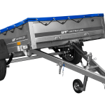 Remorque sur ressorts UNITRAILER Garden 201/R KIPP 200×125 châssis H-0 bâche bleue 750 kg