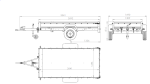 Remorque UNITRAILER GARDEN 264/R KIPP 264×125 suspension à ressorts PTAC 750 kg
