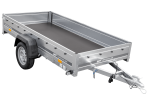 Remorque UNITRAILER GARDEN 264/R KIPP 264×125 suspension à ressorts PTAC 750 kg