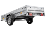 Remorque UNITRAILER GARDEN 264/R KIPP 264×125 suspension à ressorts PTAC 750 kg