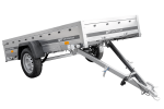 Remorque sur ressorts UNITRAILER Garden 264/R KIPP 264×125 châssis H-1100 bâche grise