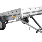 Remorque UNITRAILER GARDEN 264/R KIPP 264×125 suspension à ressorts PTAC 750 kg