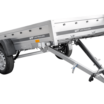 Remorque UNITRAILER GARDEN 264/R KIPP 264×125 suspension à ressorts PTAC 750 kg