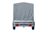 Remorque sur ressorts UNITRAILER Garden 264/R KIPP 264×125 châssis H-1100 bâche grise