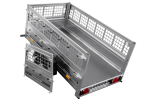 Remorque basculante UNITRAILER Garden Trailer 200 KIPP 200,6×106,3 cm PTAC 750 kg
