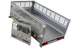 Remorque voiture basculante UNITRAILER Garden Trailer 230 Kipp 2304 x 1256 mm PTAC 750 kg