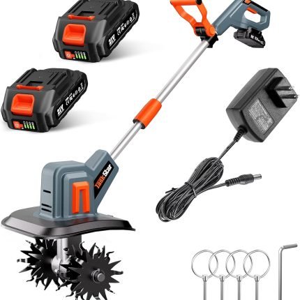 Motoculteur électrique sur batterie métal noir