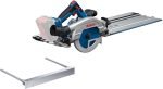 Scie circulaire sans fil 18 V 57 mm avec butée longitudinale et rail de guidage 440 mm