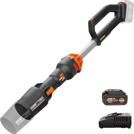 Souffleur de feuilles sans fil 20 V avec batterie et chargeur 410 CFM