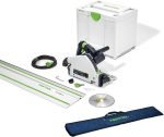 Scie plongeante filaire 1200 W Ø160 mm avec rail de guidage et coffret