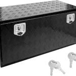 Boîte à outils pour camionnette aluminium noir 91,44 cm verrouillable