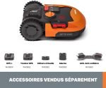 Robot tondeuse connecté 1000 m² WiFi Bluetooth 18 cm