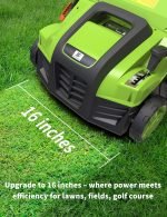 Scarificateur électrique 40,6 cm avec sac de collecte et réglage 5 positions