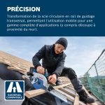 Scie circulaire sans fil 18 V 57 mm avec rail de guidage et coffret