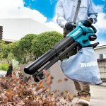 Souffleur aspirateur broyeur sans fil 18 V avec sac de collecte 25 L