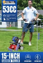 Mini cultivateur thermique 53 cc 1,9 kW manuel bleu