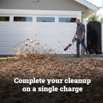Souffleur de feuilles sans fil 20 V avec batterie et chargeur 410 CFM