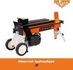 Fendeur de bûches électrique 6 tonnes 52 cm 2200 W 230 V