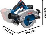 Scie circulaire sans fil 18 V 57 mm avec rail de guidage et coffret
